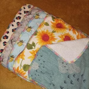 Fox and Bobbin Reusable Kitchen Roll – Budget -2ply – Random prints selection!